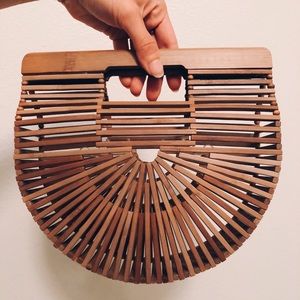 Cult Gaia Mini Ark Handbag Bamboo